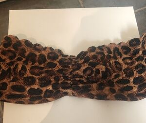 Rue 21 Tarea Cheetah Leopard Print Bandeau Bra  - Size Small